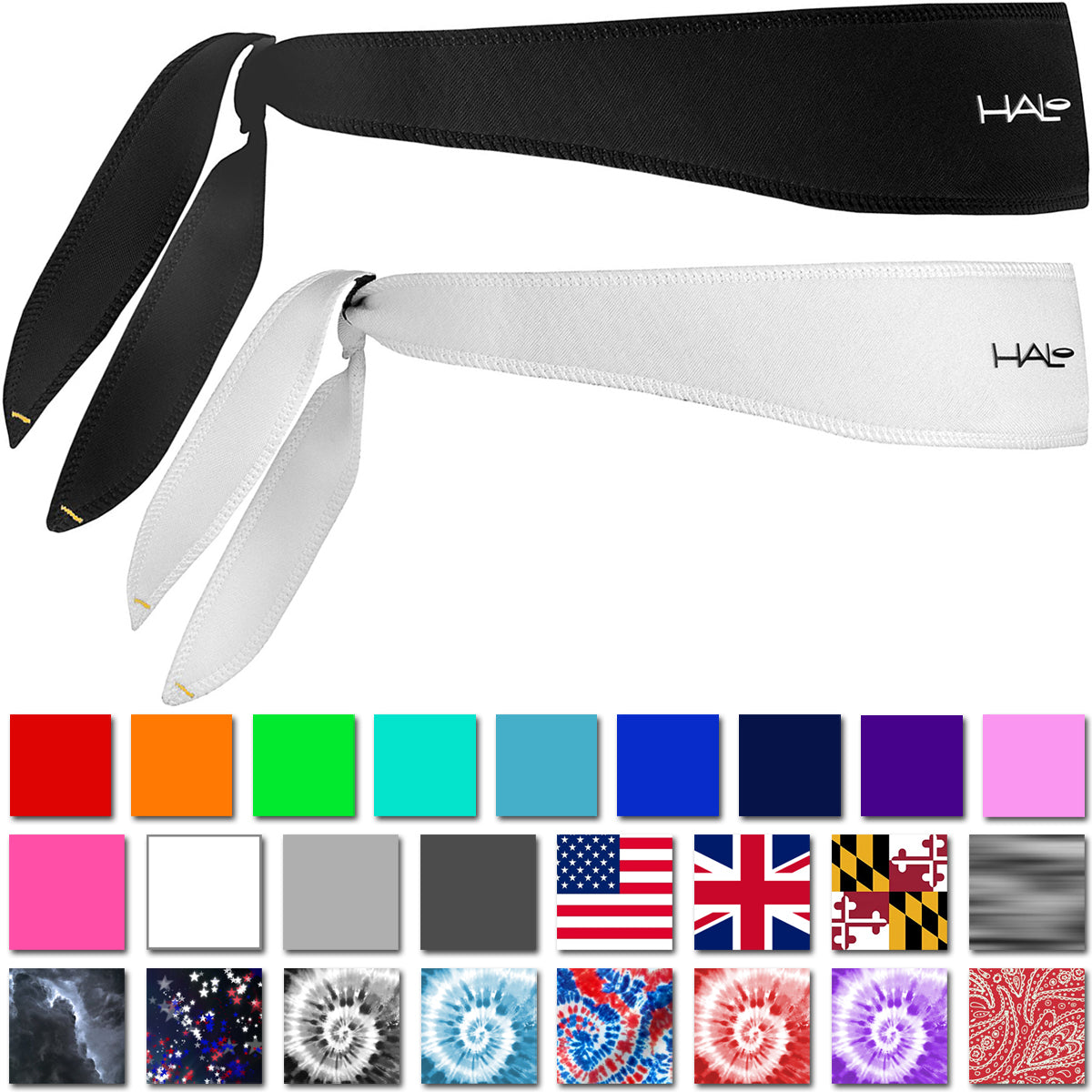 Halo Headband I Tie Version Sweatband Halo