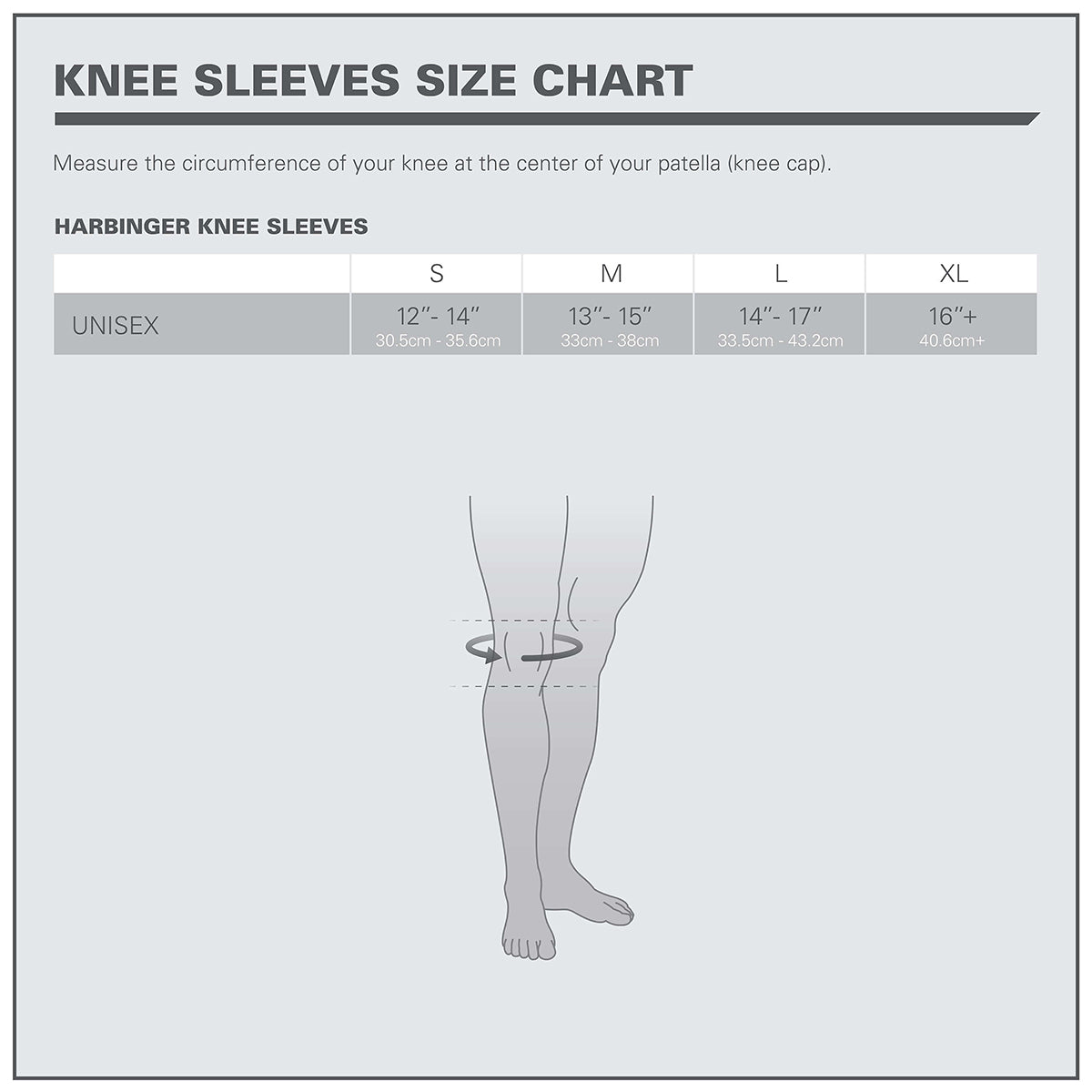 Harbinger 5mm Weight Lifting Knee Sleeves - Black - Forza Sports