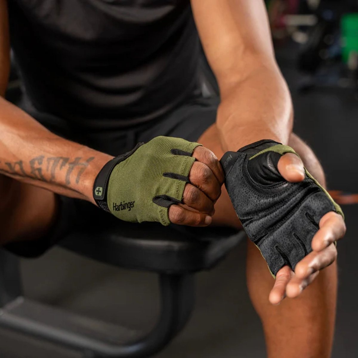 Harbinger Men's Power Gloves 3.0 - Green - Forza Sports