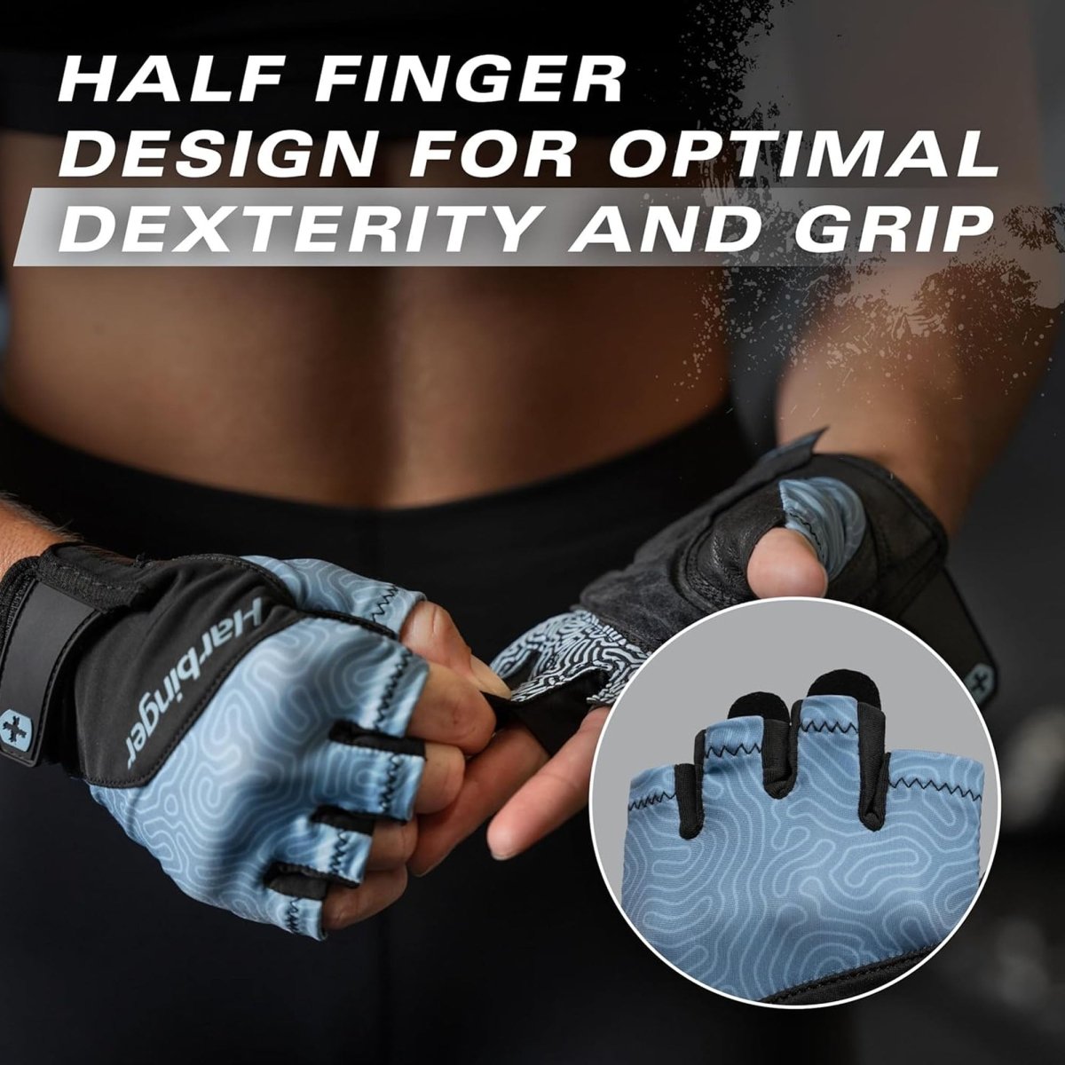 Harbinger Women's Training Grip Gloves 3.0 - Slate Blue - Forza Sports