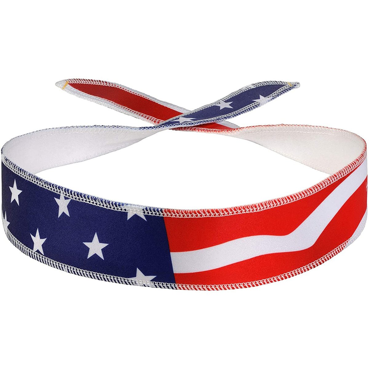 Halo Headband Sweatband Graphic Tie Version - American Flag - Forza Sports