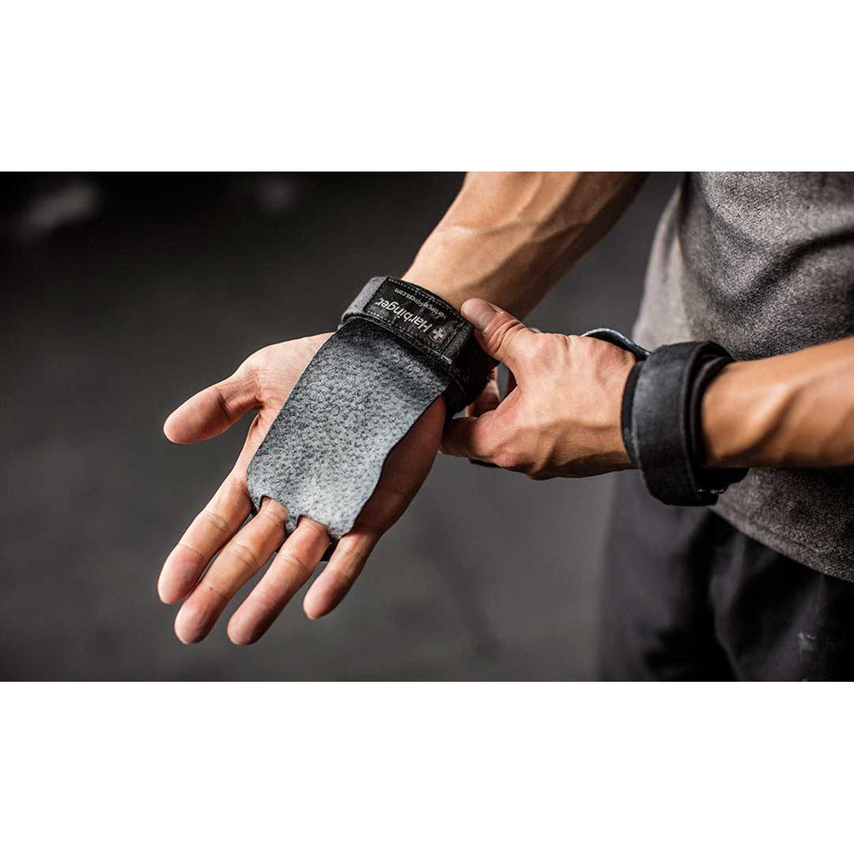 Harbinger Protective Strength Training Lift Assist Palm Grips - Black - Forza Sports