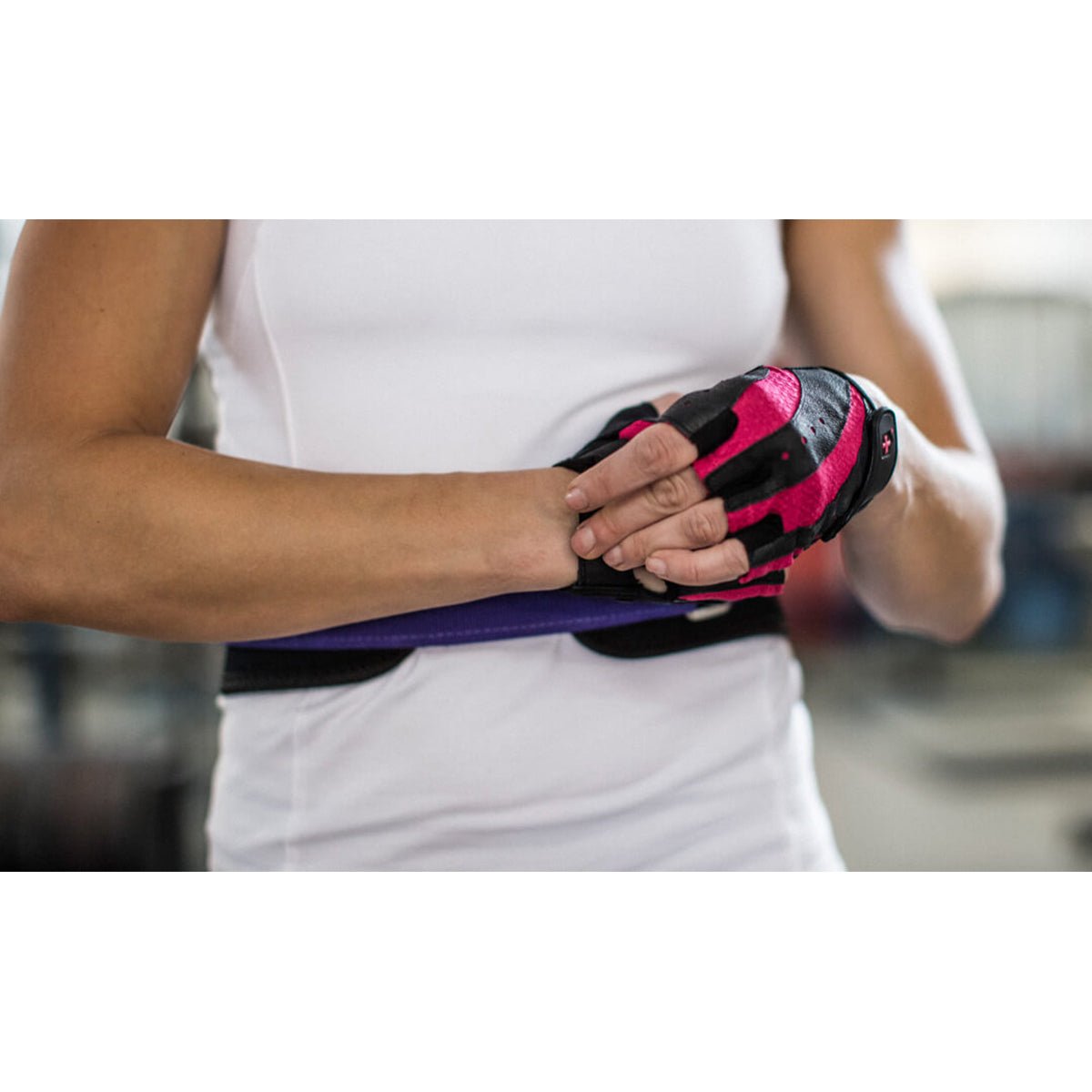 Harbinger 149 Women's Pro Weight Lifting Gloves - Black/Pink - Forza Sports