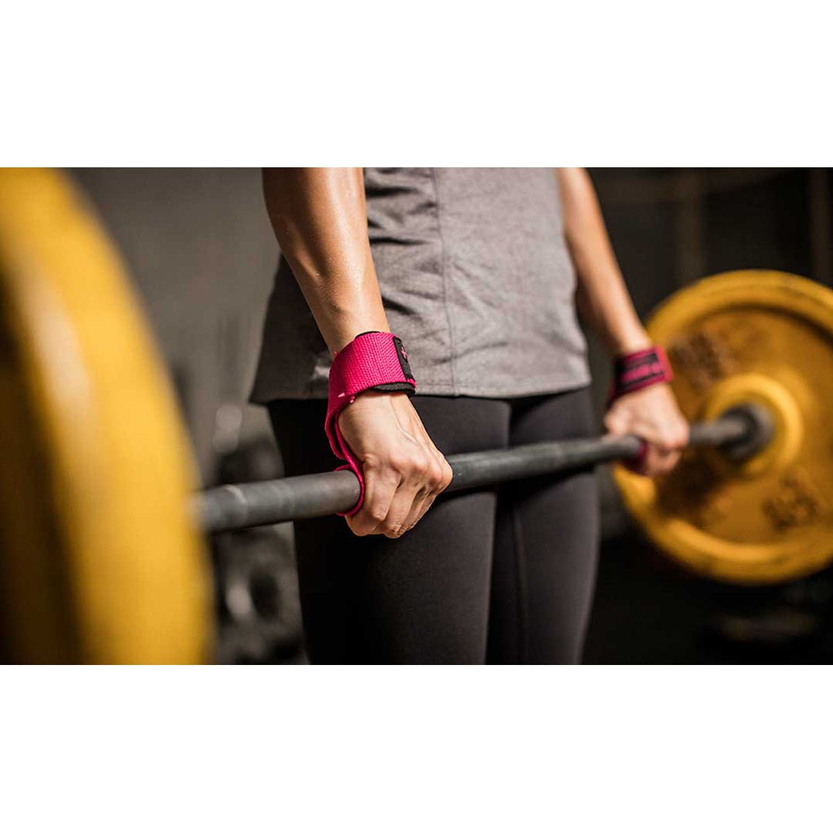 Harbinger 21.5" Padded Cotton Weight Lifting Straps - Forza Sports