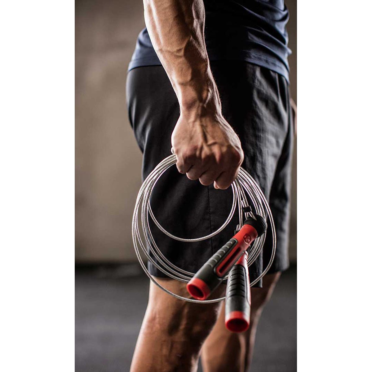 Harbinger 10" 90 Degree Handles Pro Speed Jump Rope - Red - Forza Sports