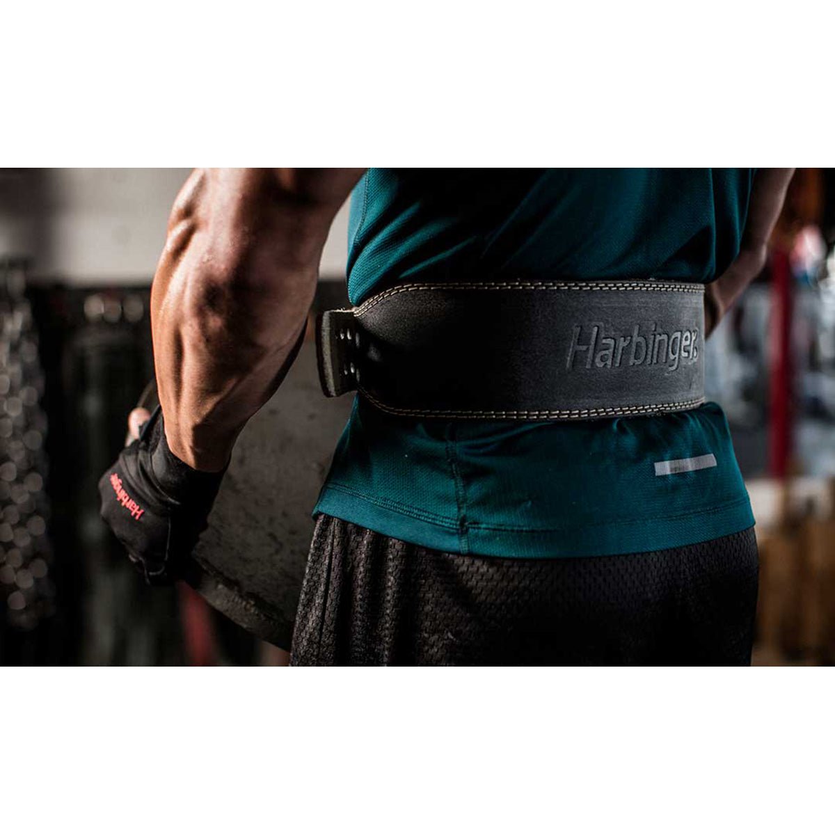 Harbinger 4" Padded Leather Weight Lifting Belt - Forza Sports