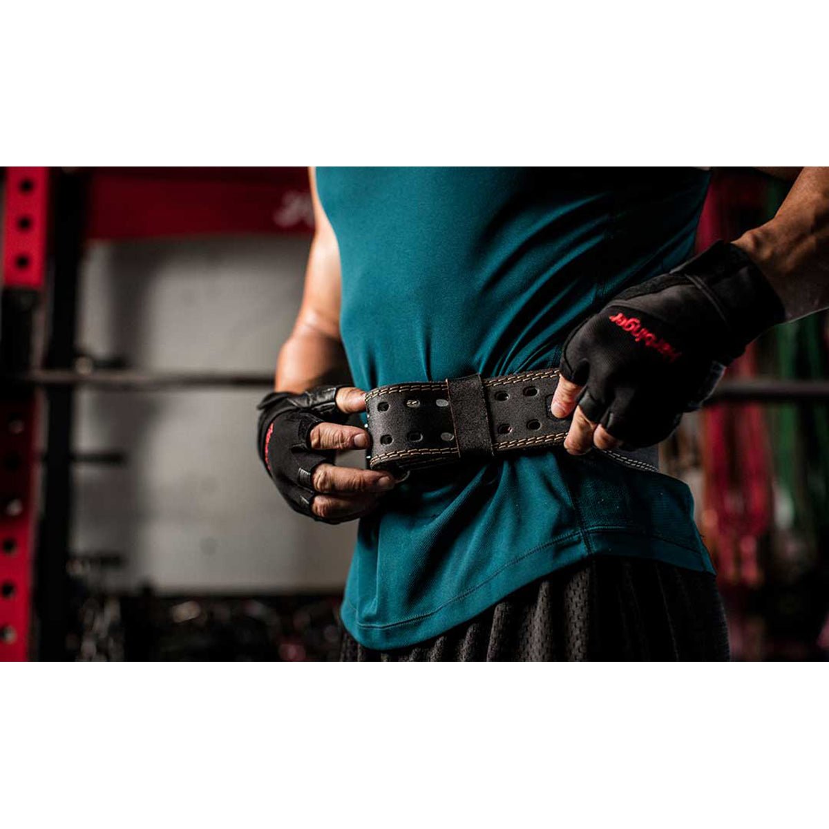 Harbinger 4" Padded Leather Weight Lifting Belt - Forza Sports
