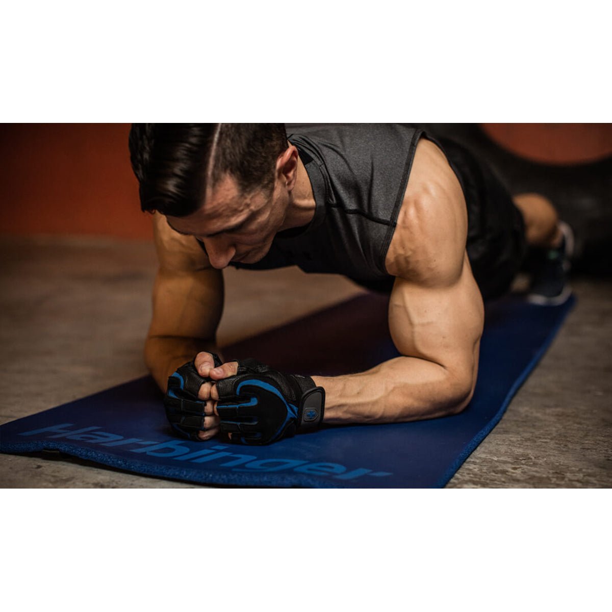 Harbinger Antimicrobial Treated 5/8" Ribbed Durafoam Mat - Forza Sports