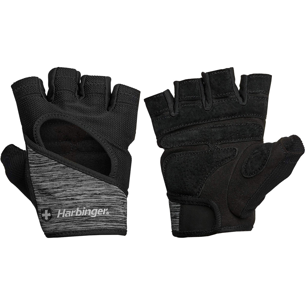Harbinger Women's FlexFit Weight Lifting Gloves - Black/Gray Heather - Forza Sports