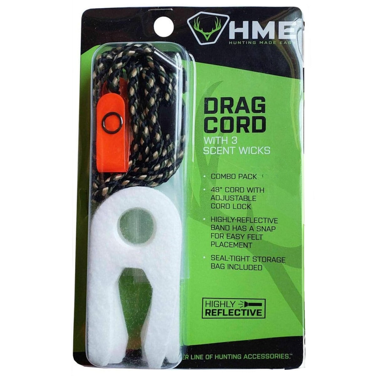 HME - Big Dipper Scent Wicks with 48" Drag Cord - 3 Scent Wicks Included - Forza Sports