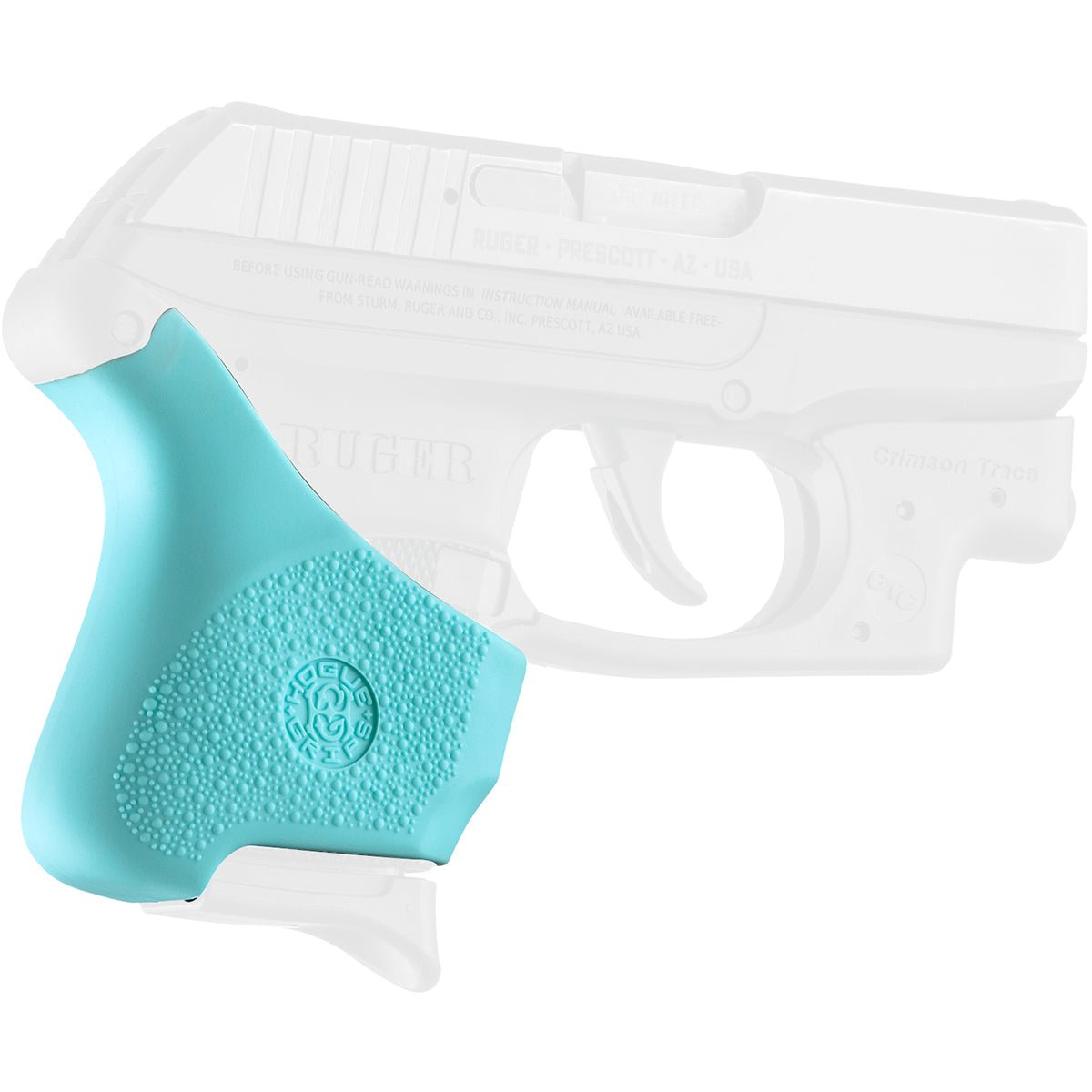Hogue Ruger LCP .380 with Crimson Trace Button Grip HandALL Hybrid Grip Sleeve - Forza Sports