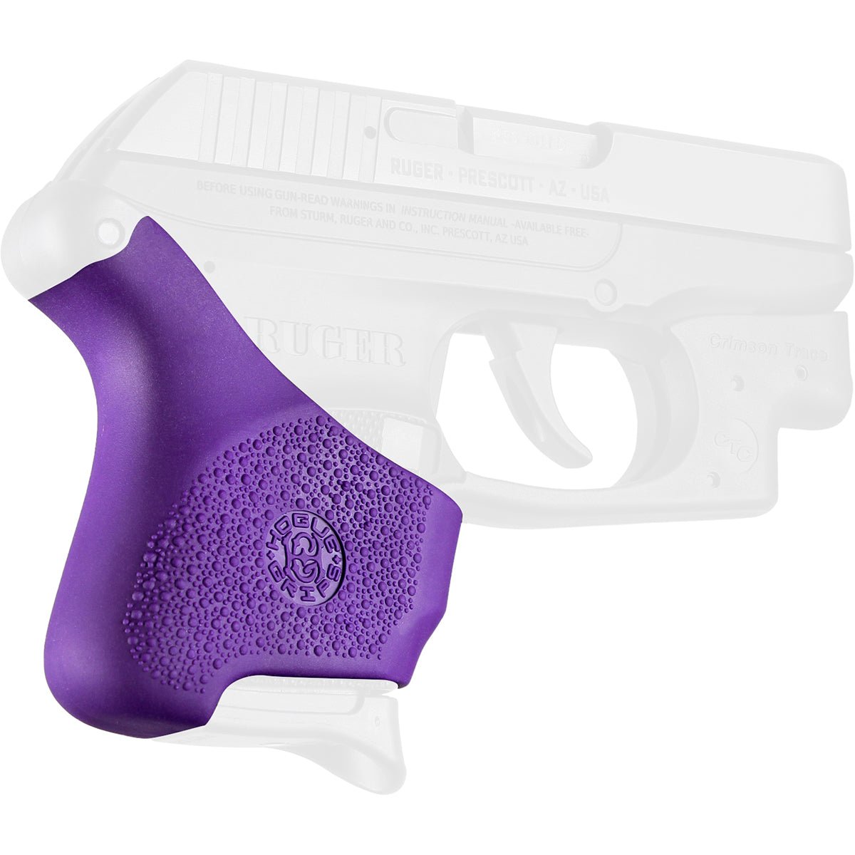 Hogue Ruger LCP .380 with Crimson Trace Button Grip HandALL Hybrid Grip Sleeve - Forza Sports