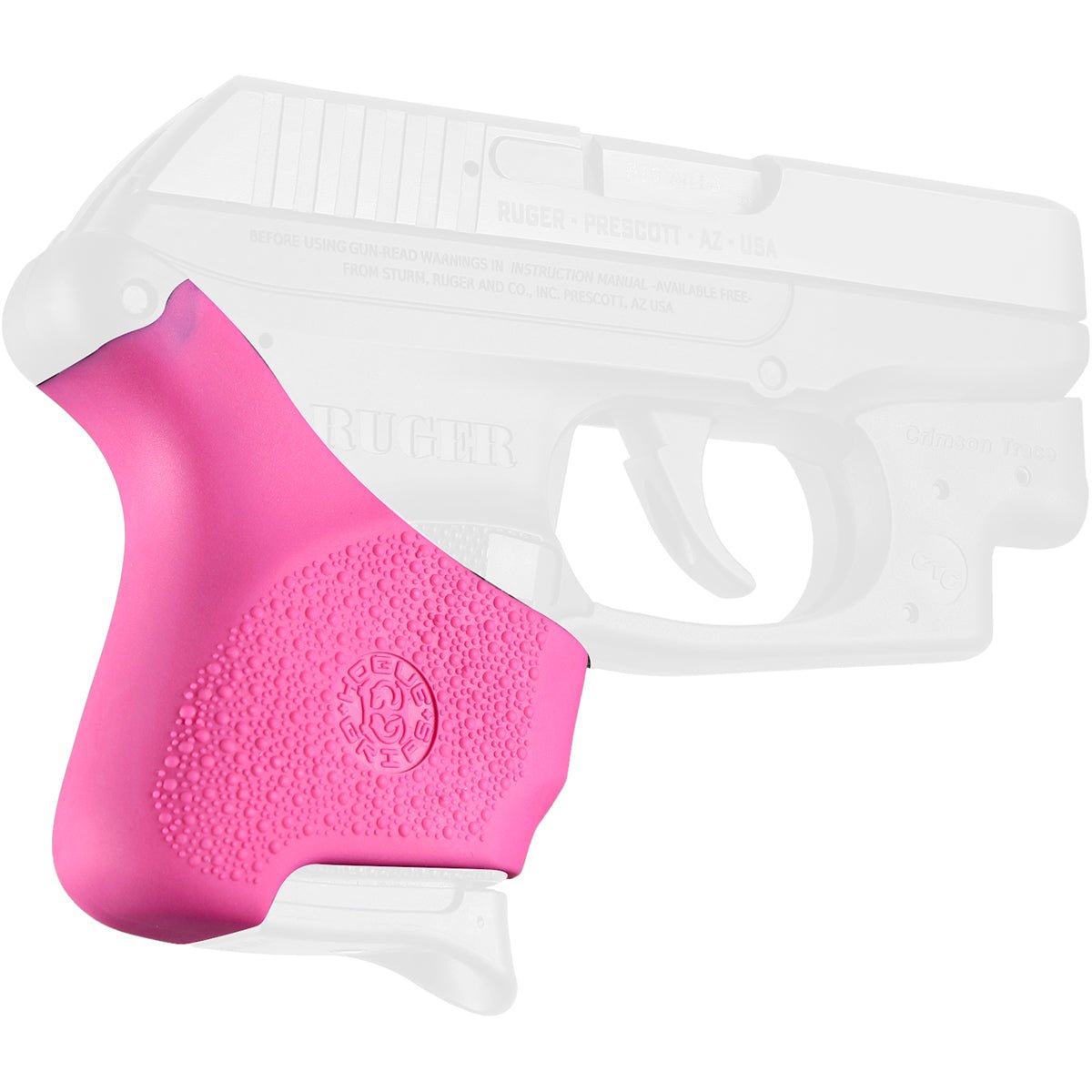 Hogue Ruger LCP .380 with Crimson Trace Button Grip HandALL Hybrid Grip Sleeve - Forza Sports