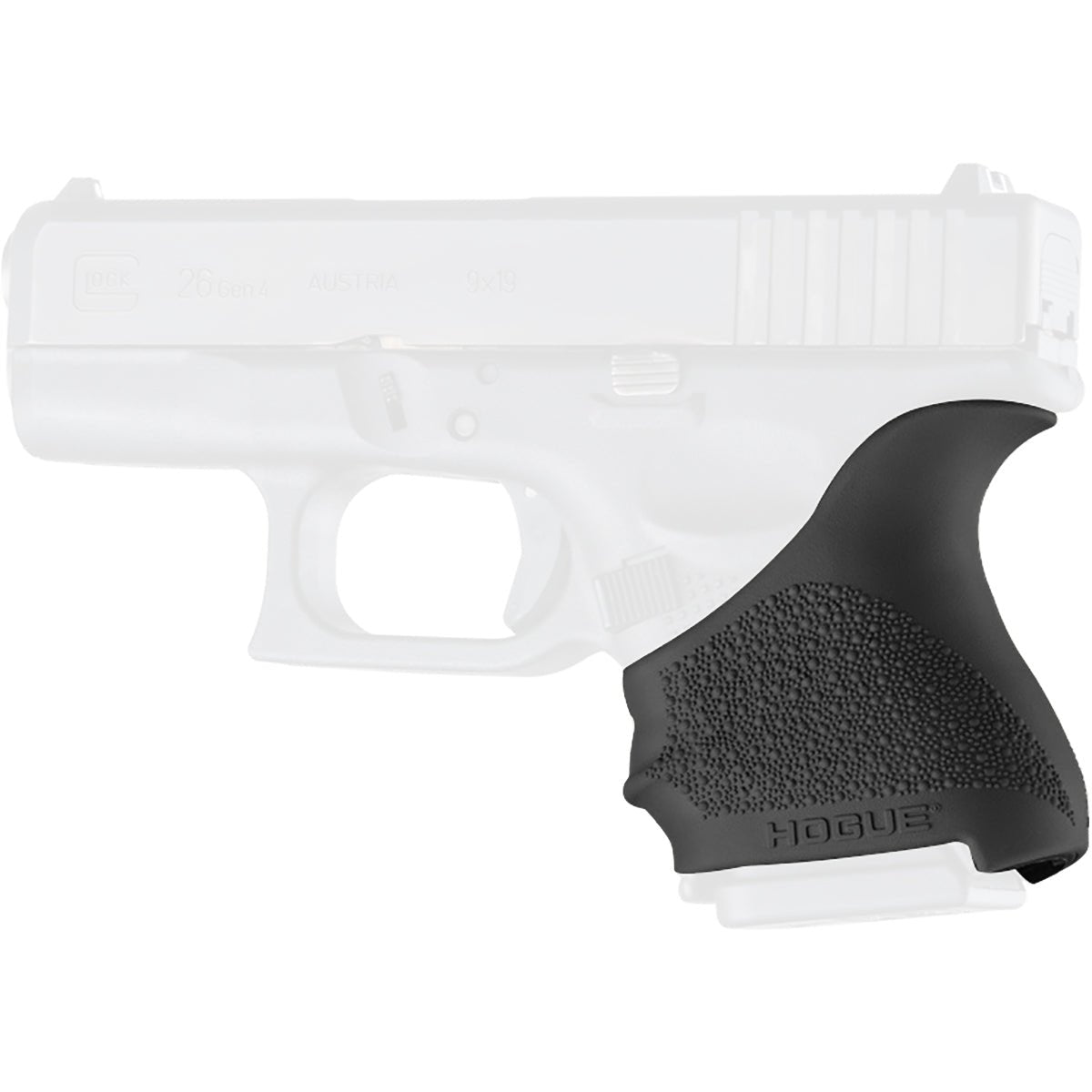 Hogue HandALL Beavertail Grip Sleeve for GLOCK 26/27 Pistol - Forza Sports