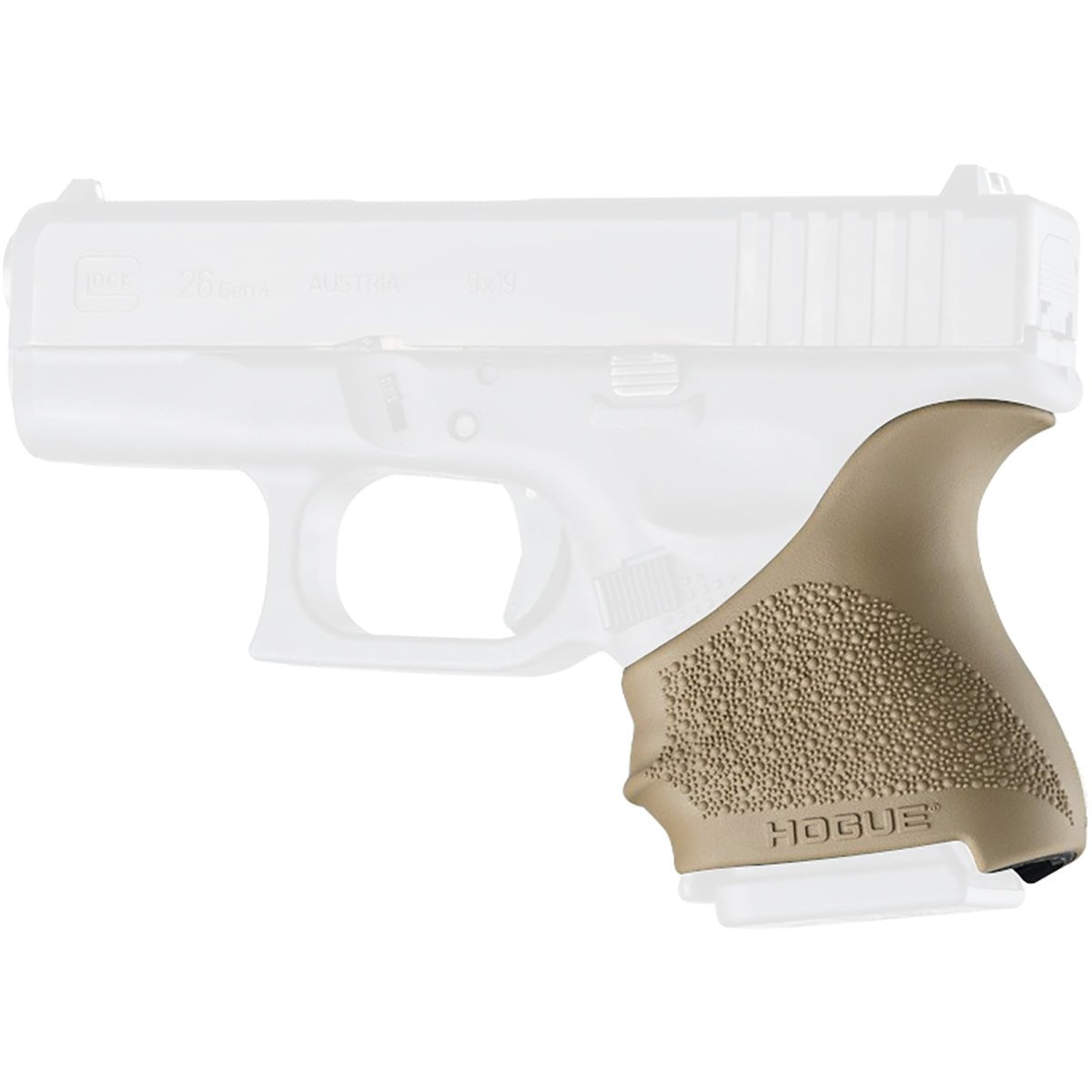 Hogue HandALL Beavertail Grip Sleeve for GLOCK 26/27 Pistol - Forza Sports