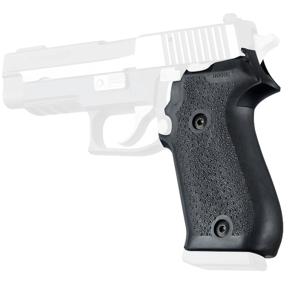 Hogue SIG P220 American DA/SA, DAK OverMolded Rubber Grip - Black - Forza Sports