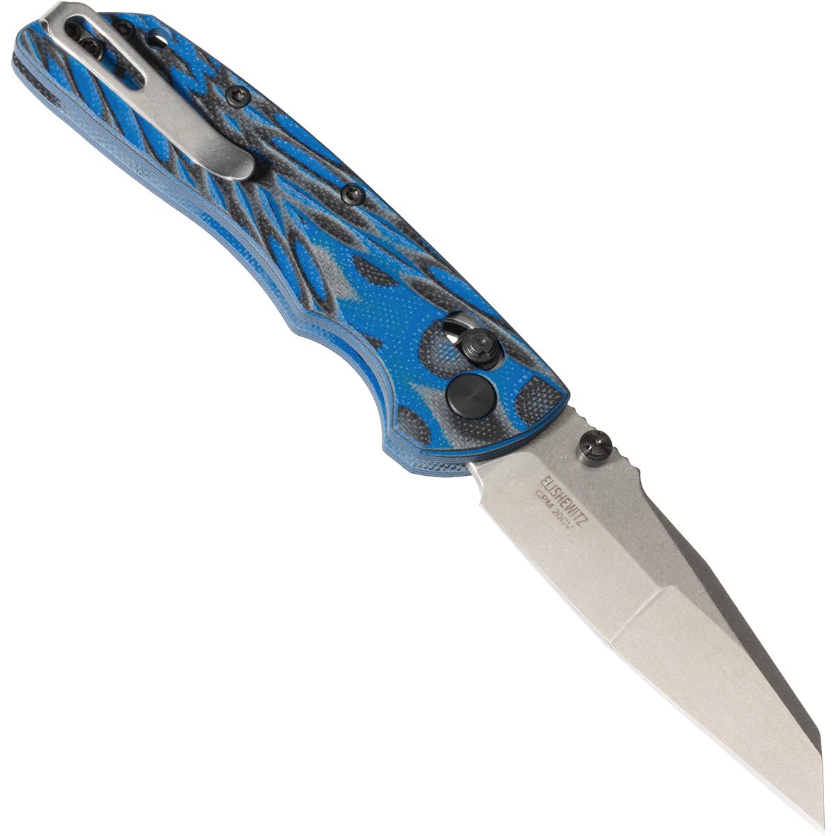 Hogue Deka Manual Folder 3.25" Wharncliffe Blade Knife - Blue Lava - Forza Sports
