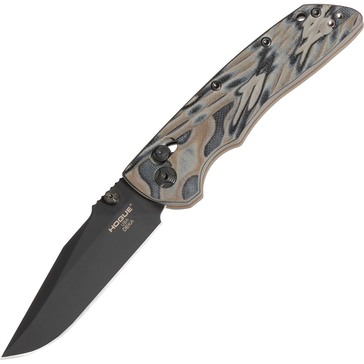 Hogue Deka Manual Folder 3.25" Clip Point Blade Knife with Cerakote Finish - Forza Sports
