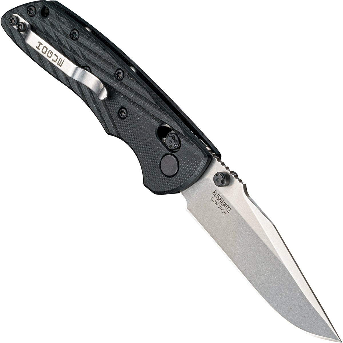 Hogue Deka Manual Folder 3.25" Clip Point Blade Knife with Tumbled Finish - Forza Sports