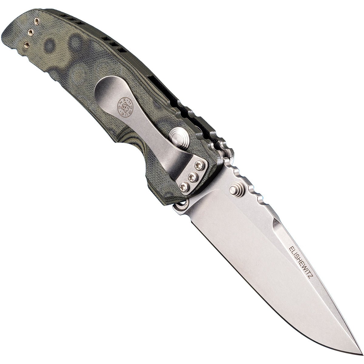 Hogue EX - 01 Manual Folder 3.5" Drop Point Blade Knife - Green - Forza Sports
