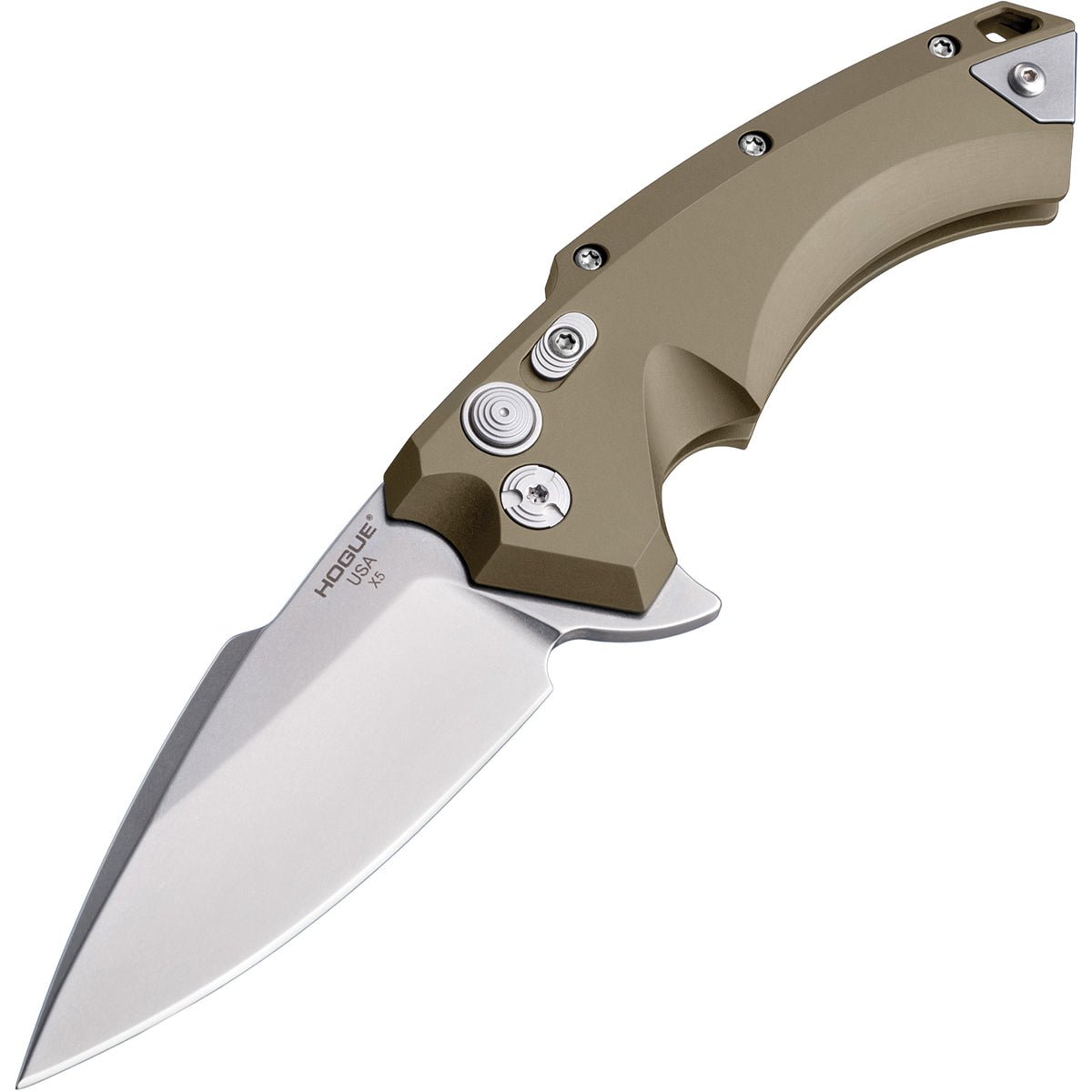Hogue X5 Manual Flipper 4" Spear Point Blade Knife - Forza Sports