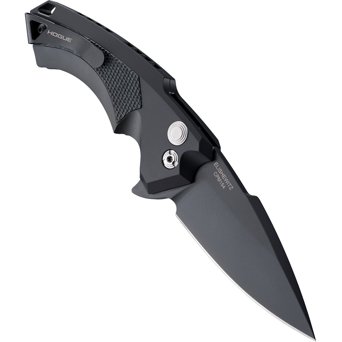 Hogue X5 Manual Flipper 4" Spear Point Blade Knife - Matte Black - Forza Sports