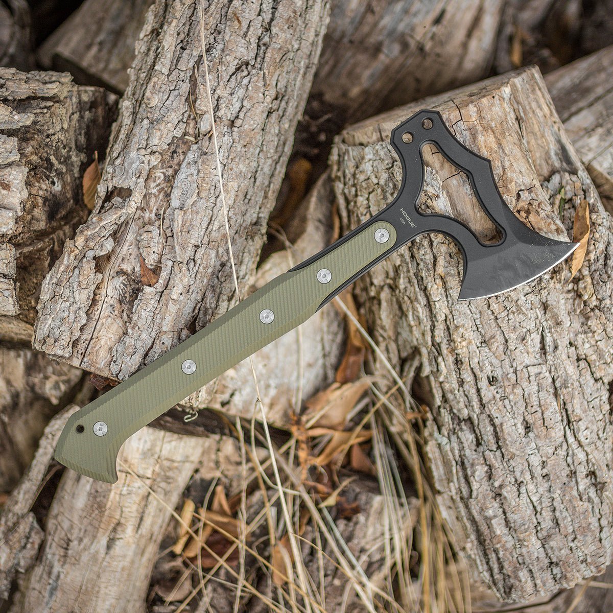 Hogue EX - T01 Tomahawk S - 7 Blade Axe - OD Green - Forza Sports