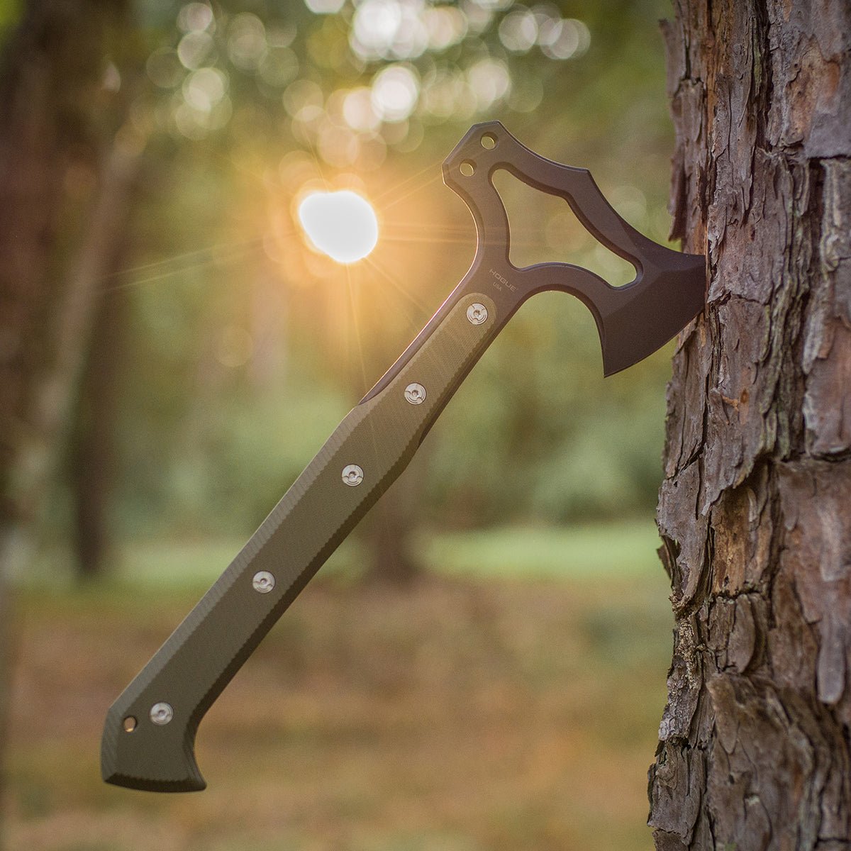 Hogue EX - T01 Tomahawk S - 7 Blade Axe - OD Green - Forza Sports