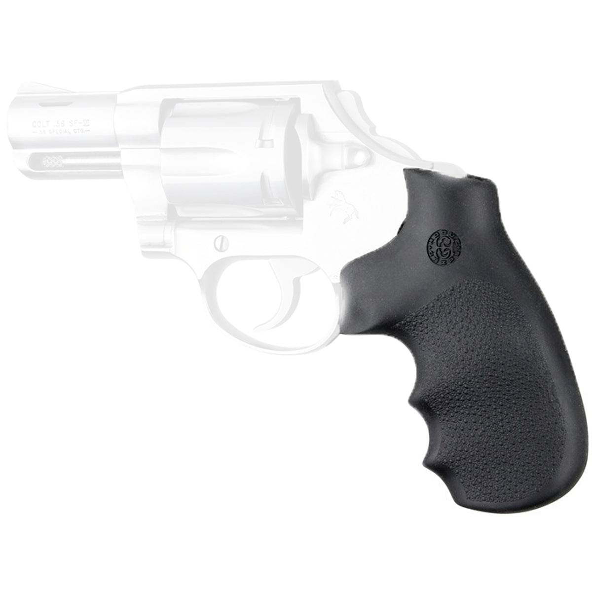 Hogue Colt Detective Special/Diamondback OverMolded Rubber Monogrip - Black - Forza Sports