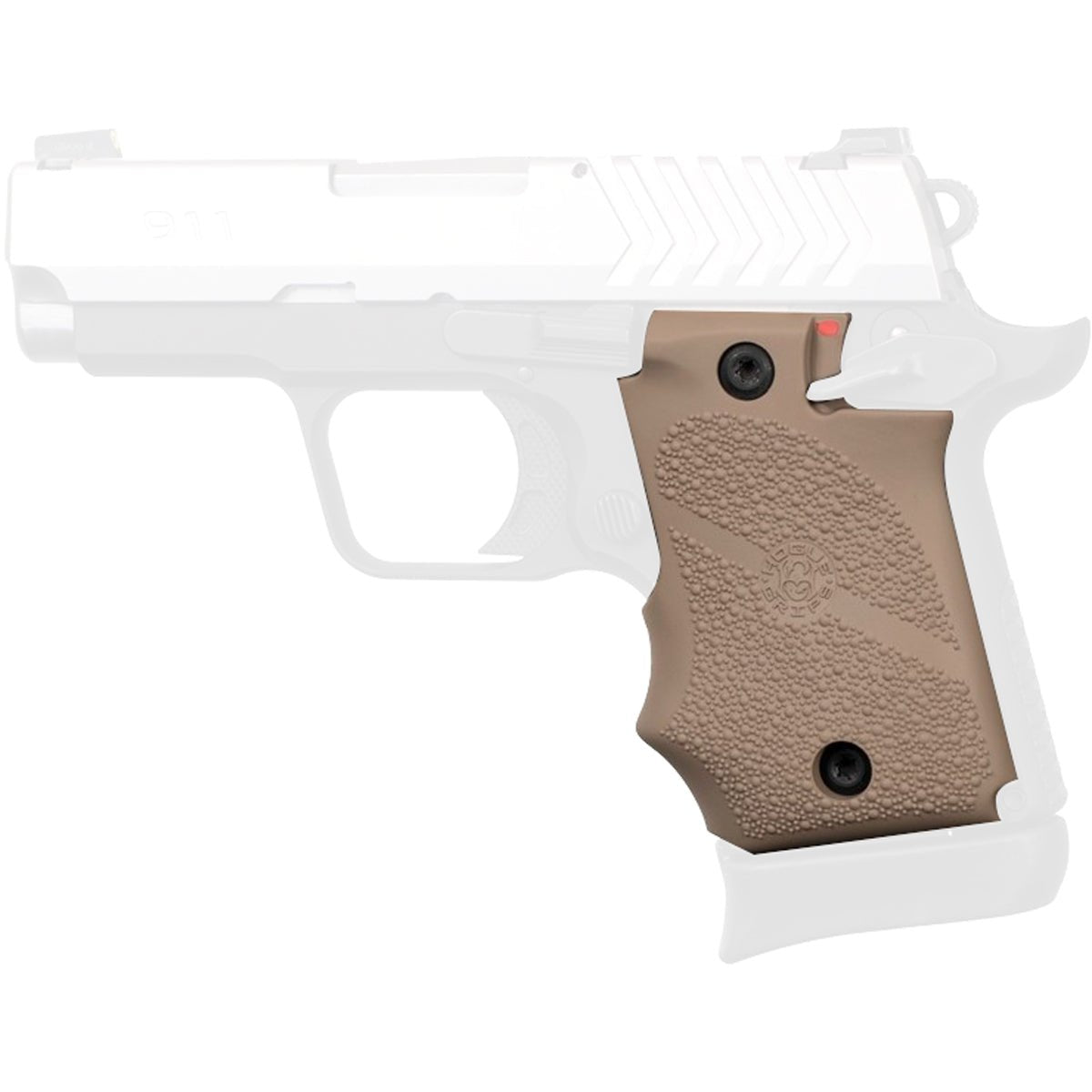 Hogue Springfield Armory 911 9mm Ambi Safety Rubber Grip with Finger Grooves - Forza Sports
