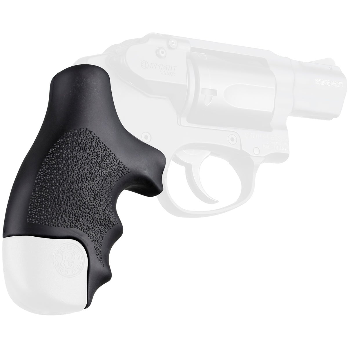 Hogue S&W Centennial J - Frame Round Butt Polymer Bodyguard 38 Rubber Tamer Grip - Forza Sports