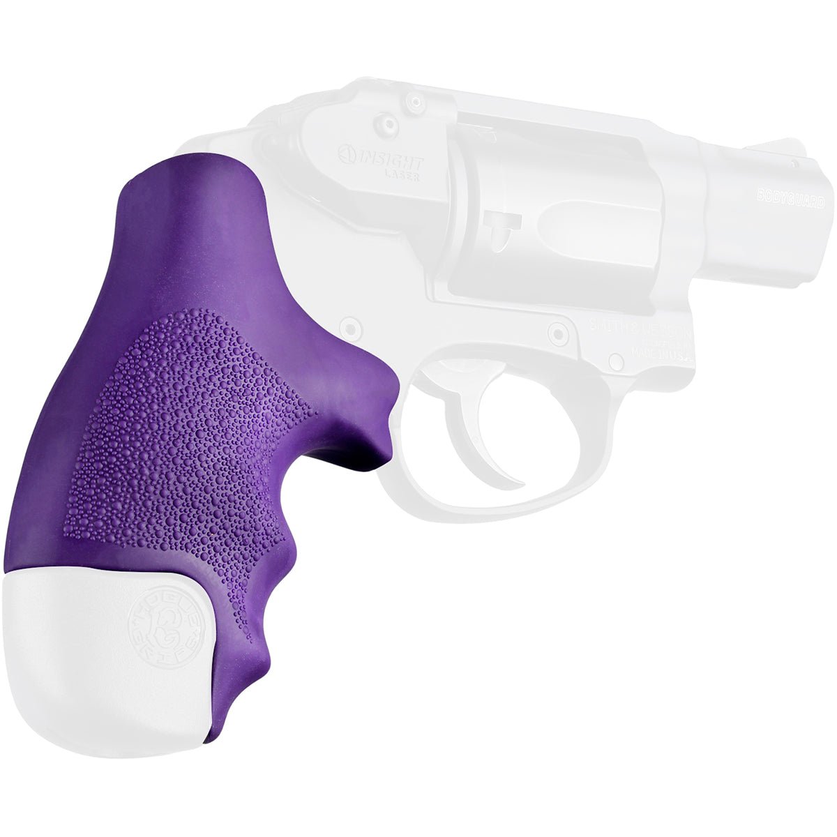 Hogue S&W Centennial J - Frame Round Butt Polymer Bodyguard 38 Rubber Tamer Grip - Forza Sports