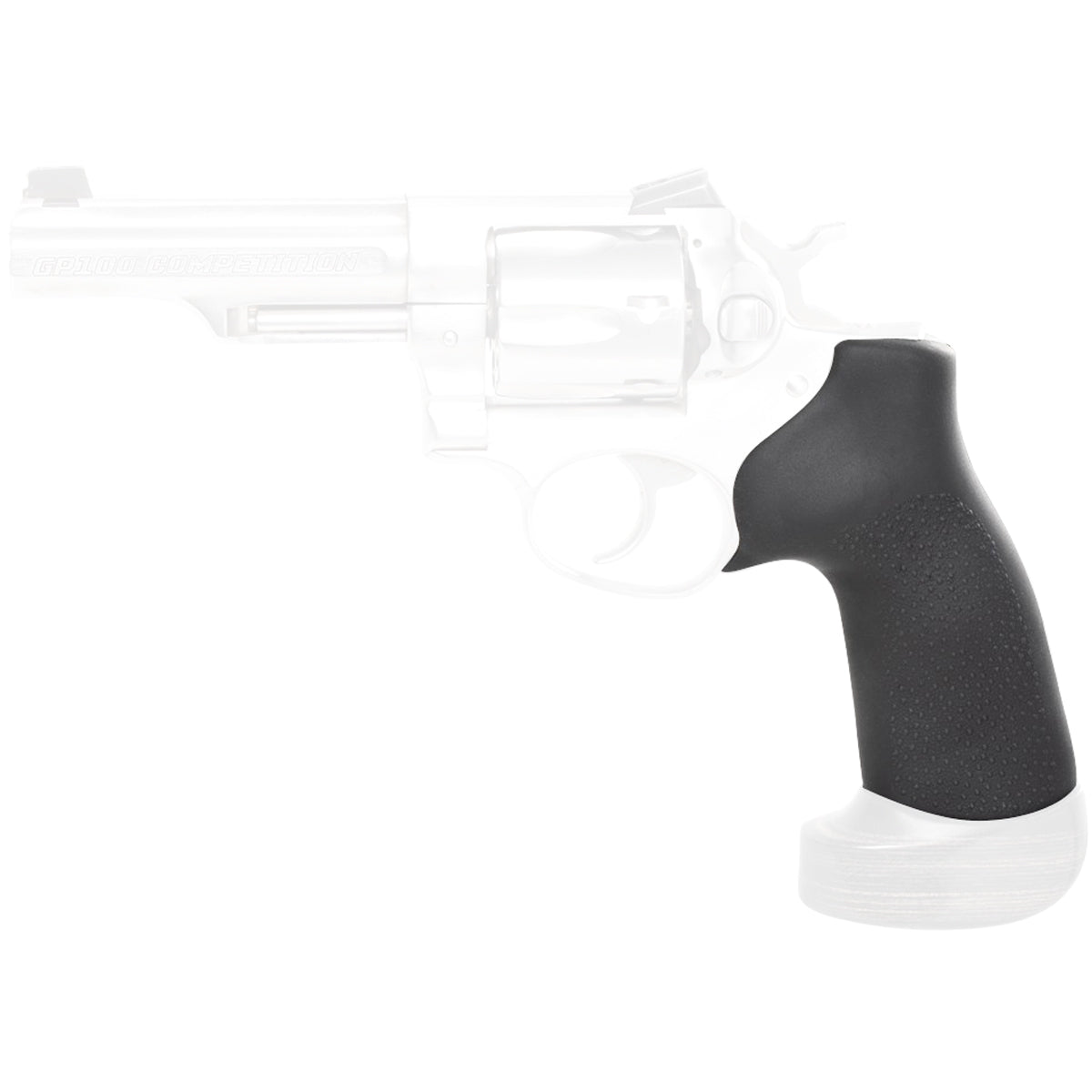 Hogue Ruger GP100/Super Redhawk No Finger Groove Rubber Grip w/ Wood Big Butt - Forza Sports