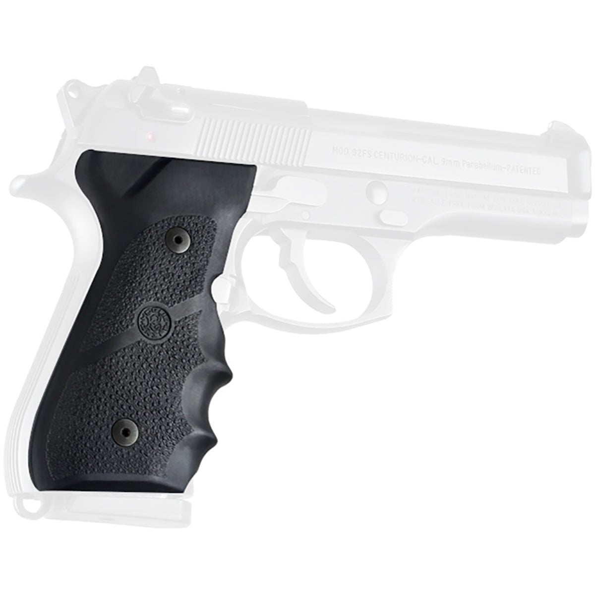 Hogue Beretta 92/96 Series Rubber Grip with Finger Grooves - Forza Sports
