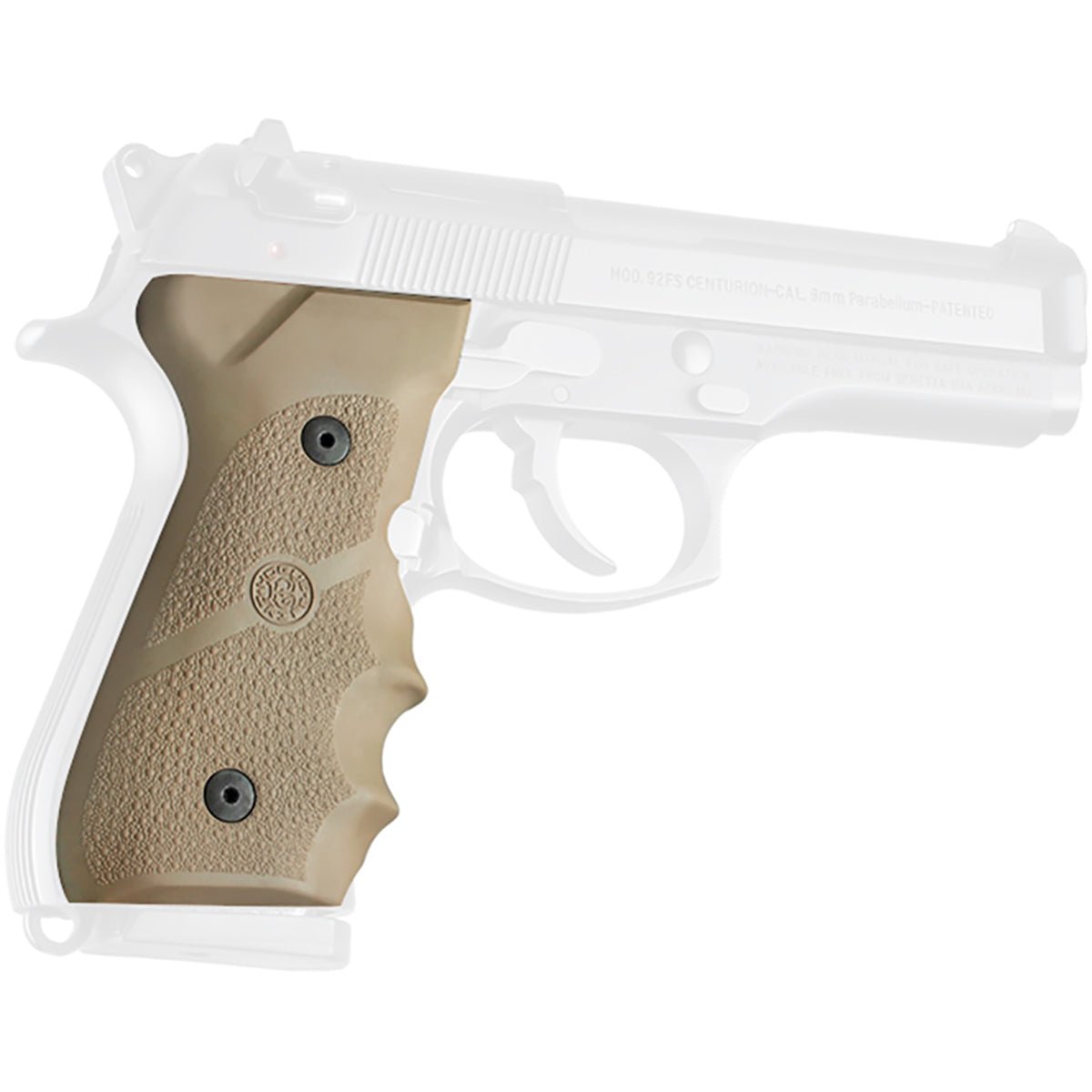 Hogue Beretta 92/96 Series Rubber Grip with Finger Grooves - Forza Sports
