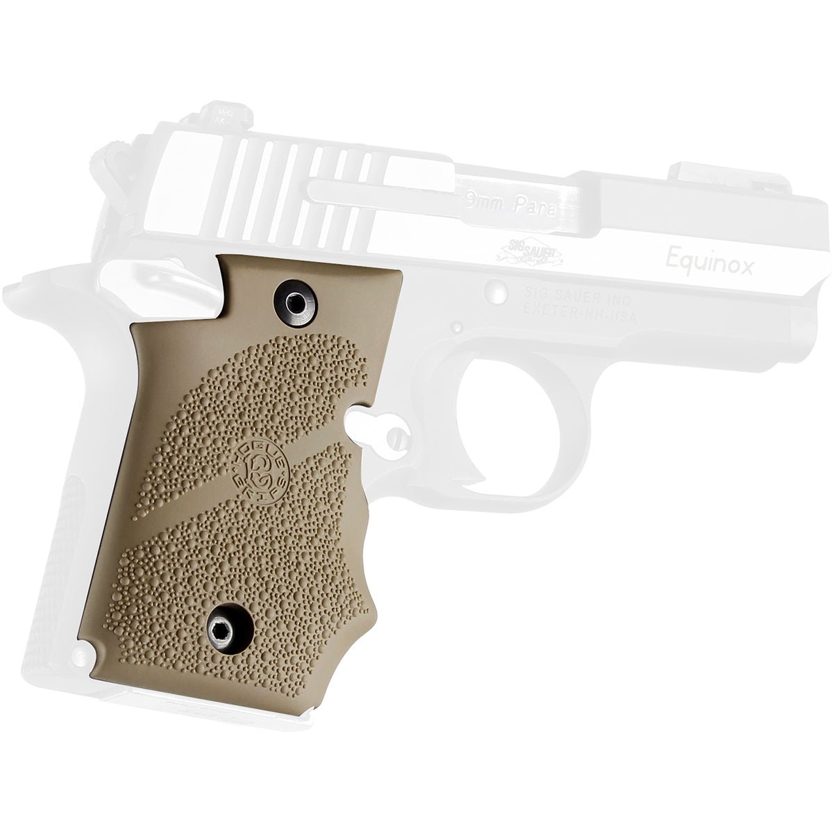 Hogue SIG SAUER P938 Ambi Safety Rubber Grip with Finger Grooves - Forza Sports