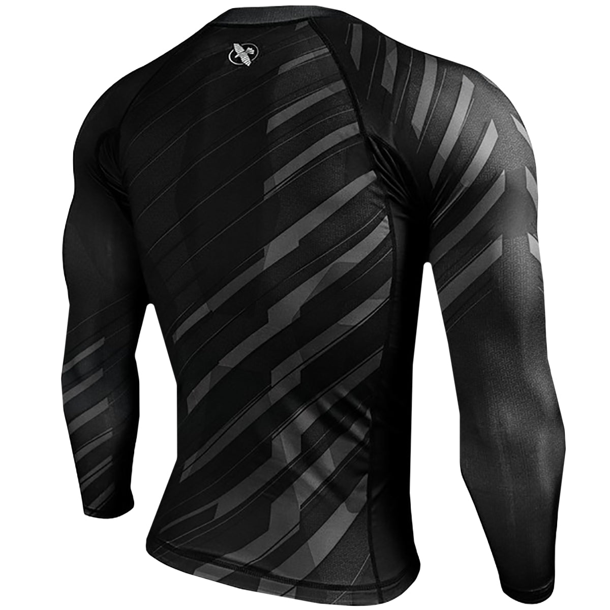 Hayabusa Metaru Charged Long Sleeve MMA Rashguard - XXS - Black/Gray - Forza Sports