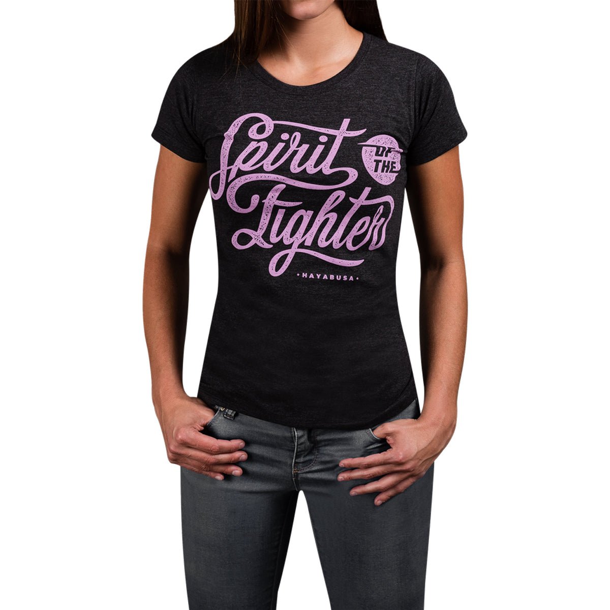 Hayabusa Women's Classic Spirit of the Fighter T-Shirt - Large - Black - Forza Sports