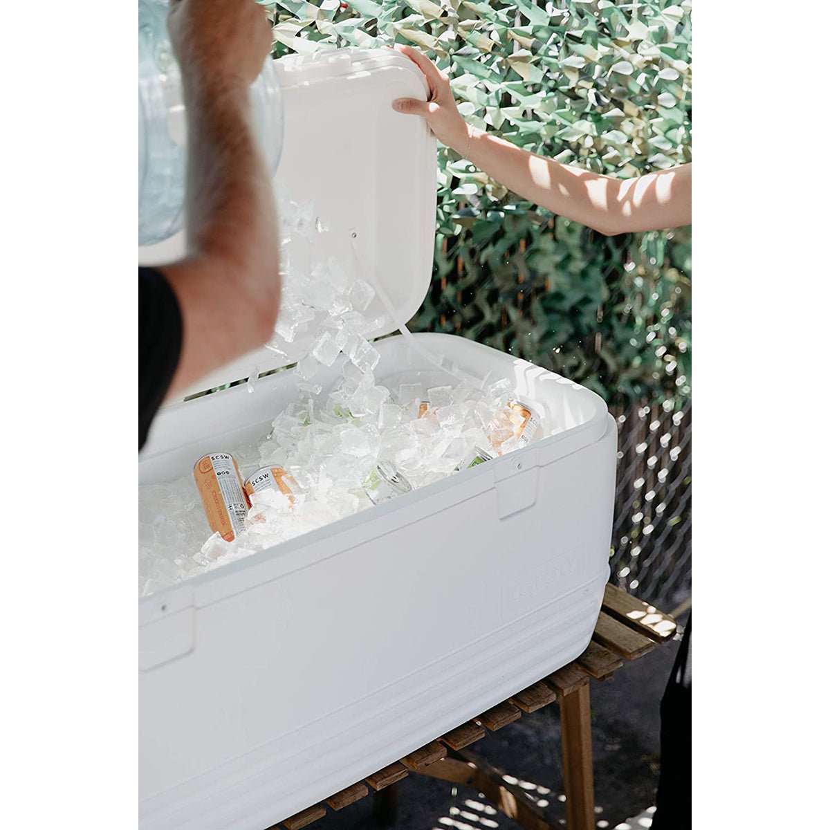 IGLOO Polar 120 qt. Hard Cooler - White - Forza Sports