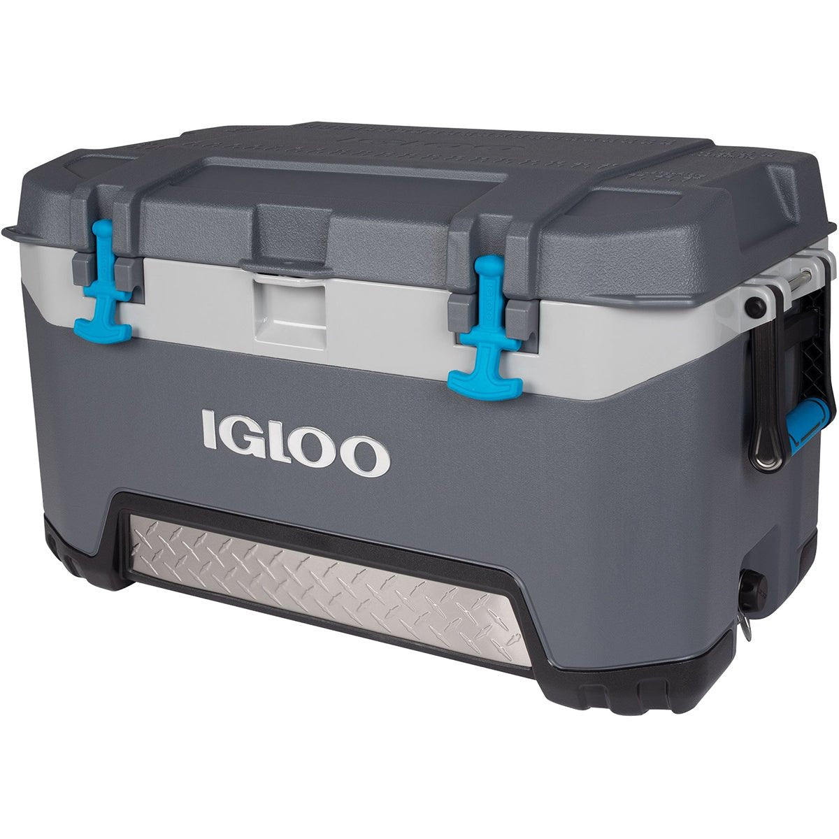 IGLOO BMX 72 qt. Hard Cooler - Carbonite Gray/Carbonite Blue - Forza Sports