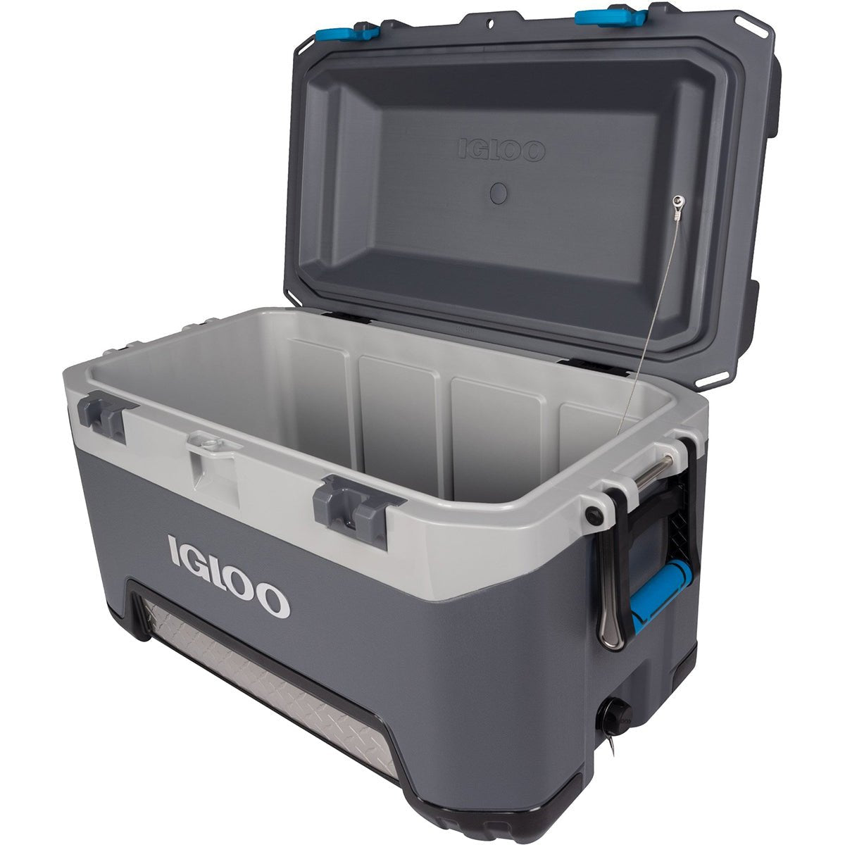 IGLOO BMX 72 qt. Hard Cooler - Carbonite Gray/Carbonite Blue - Forza Sports