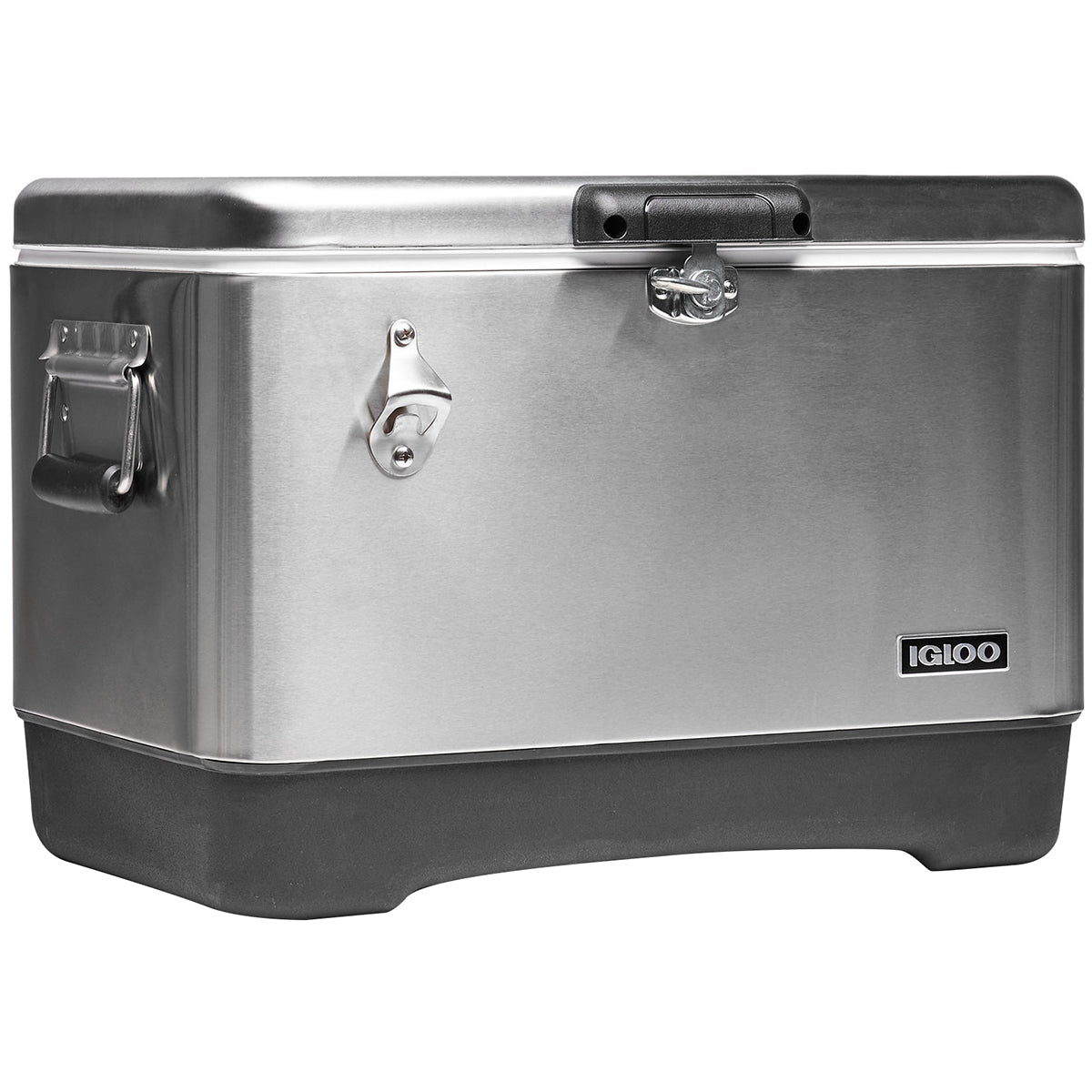 IGLOO Legacy 54 qt. Hard Cooler - Stainless Steel - Forza Sports