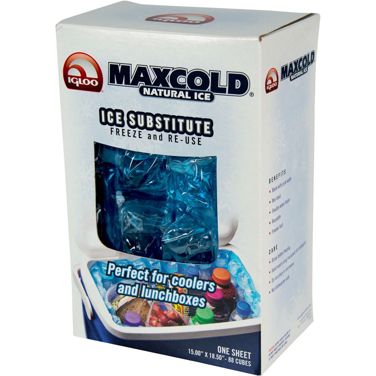 IGLOO MaxCold 88 Cube Natural Ice Sheet - Blue - Forza Sports
