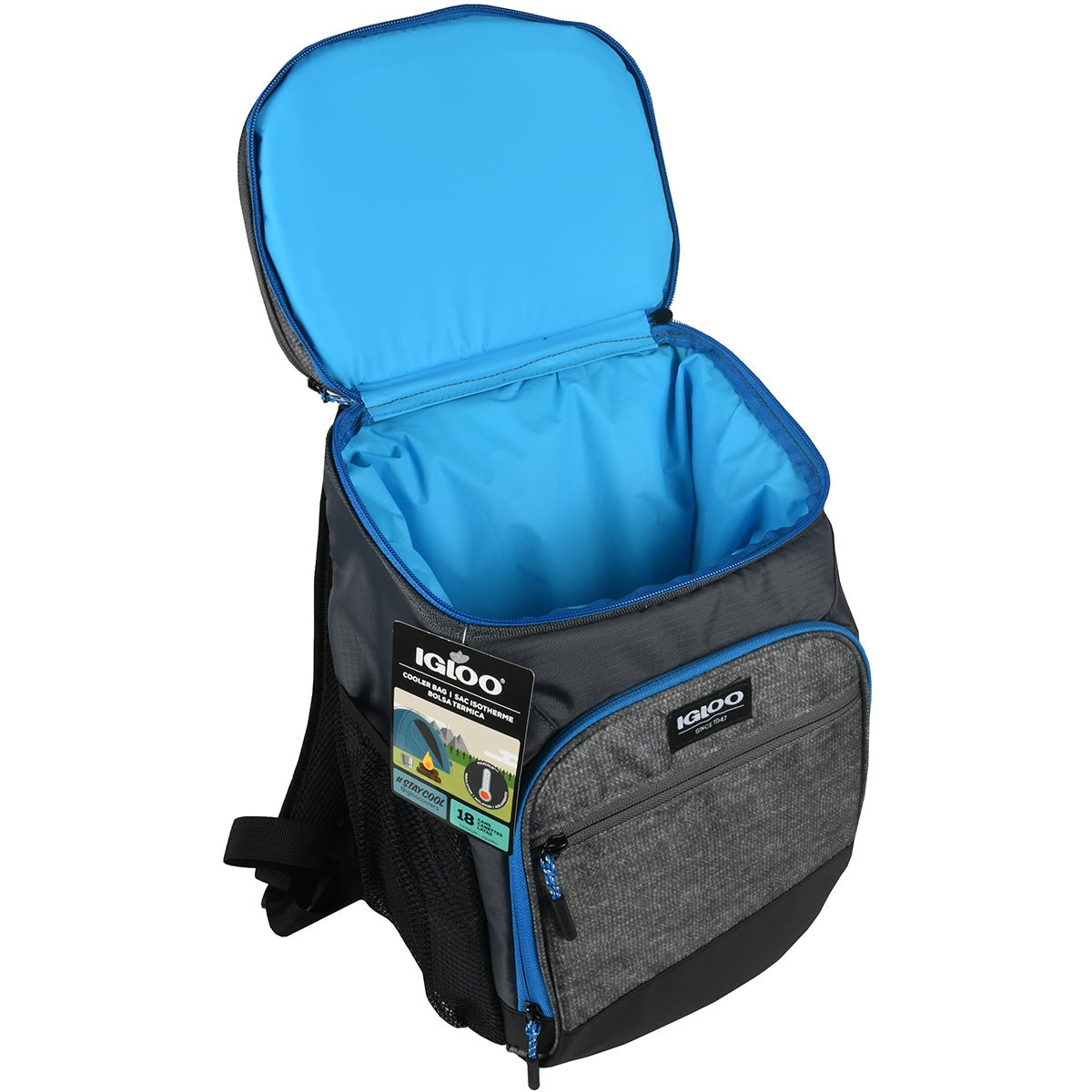IGLOO MaxCold Insulated Cooler Backpack - Gray - Forza Sports