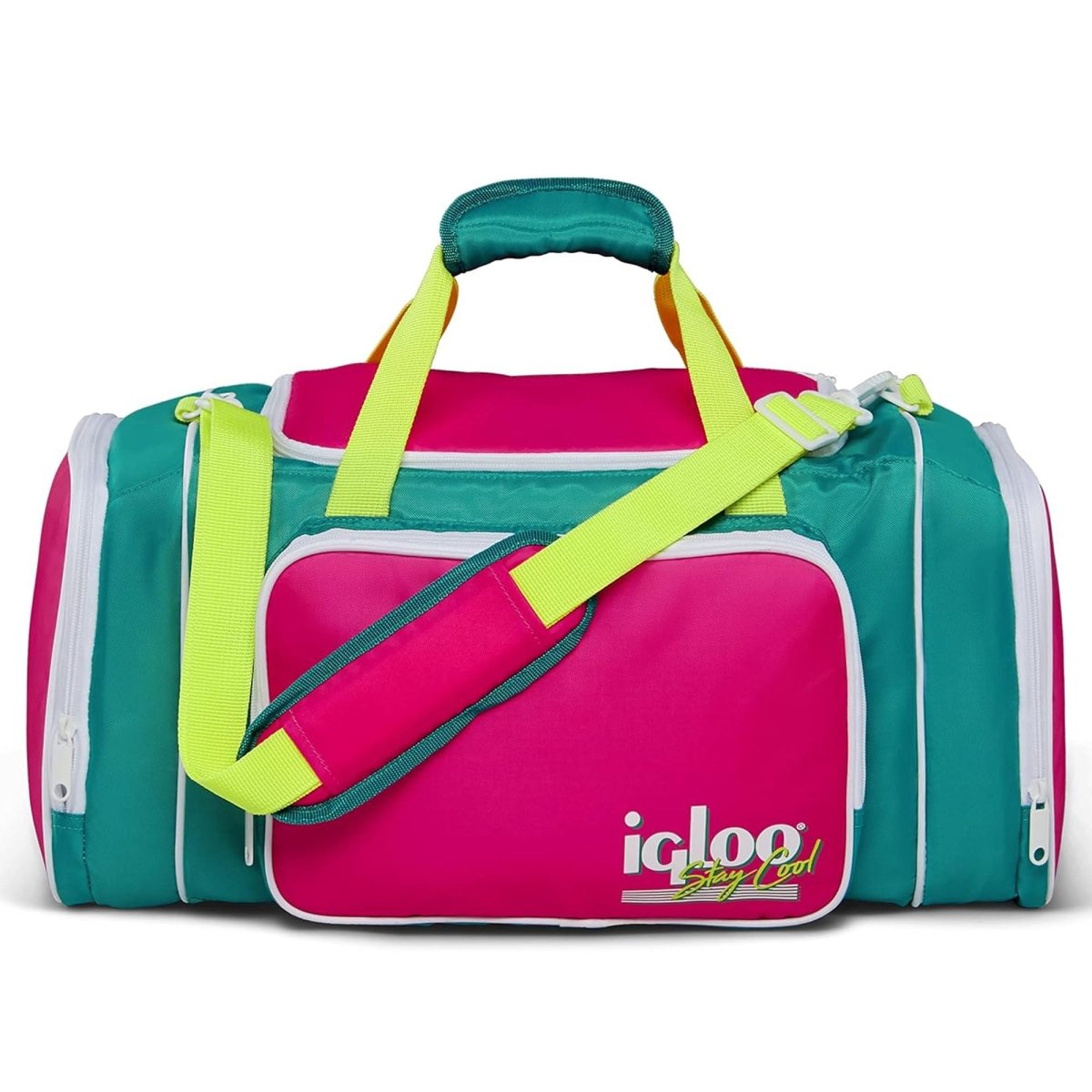 IGLOO 24 - Can Duffel Bag Cooler, Jade/Yellow - Forza Sports