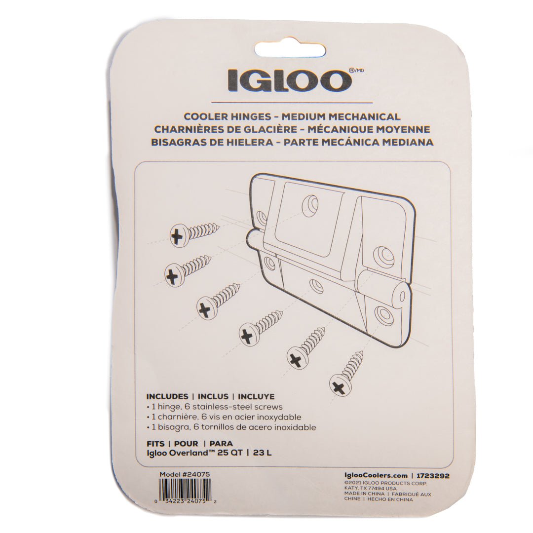IGLOO Overland 25qt Replacement Hinges, Black - Forza Sports