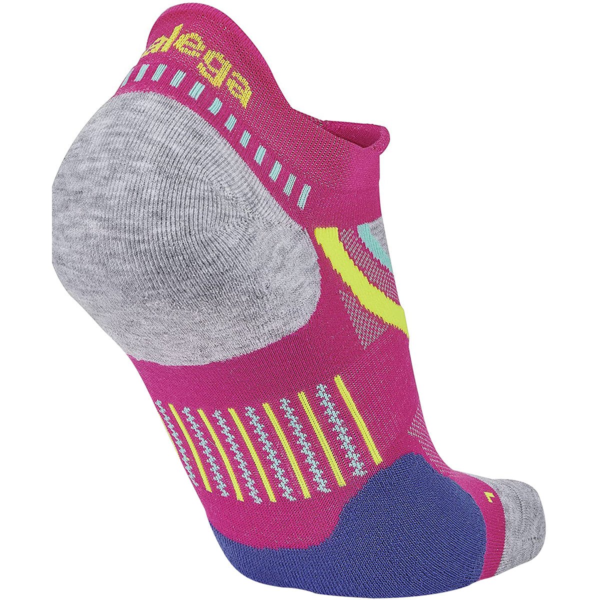Balega UltraGlide No Show Running Socks - Electric Pink/Midgray - Forza Sports