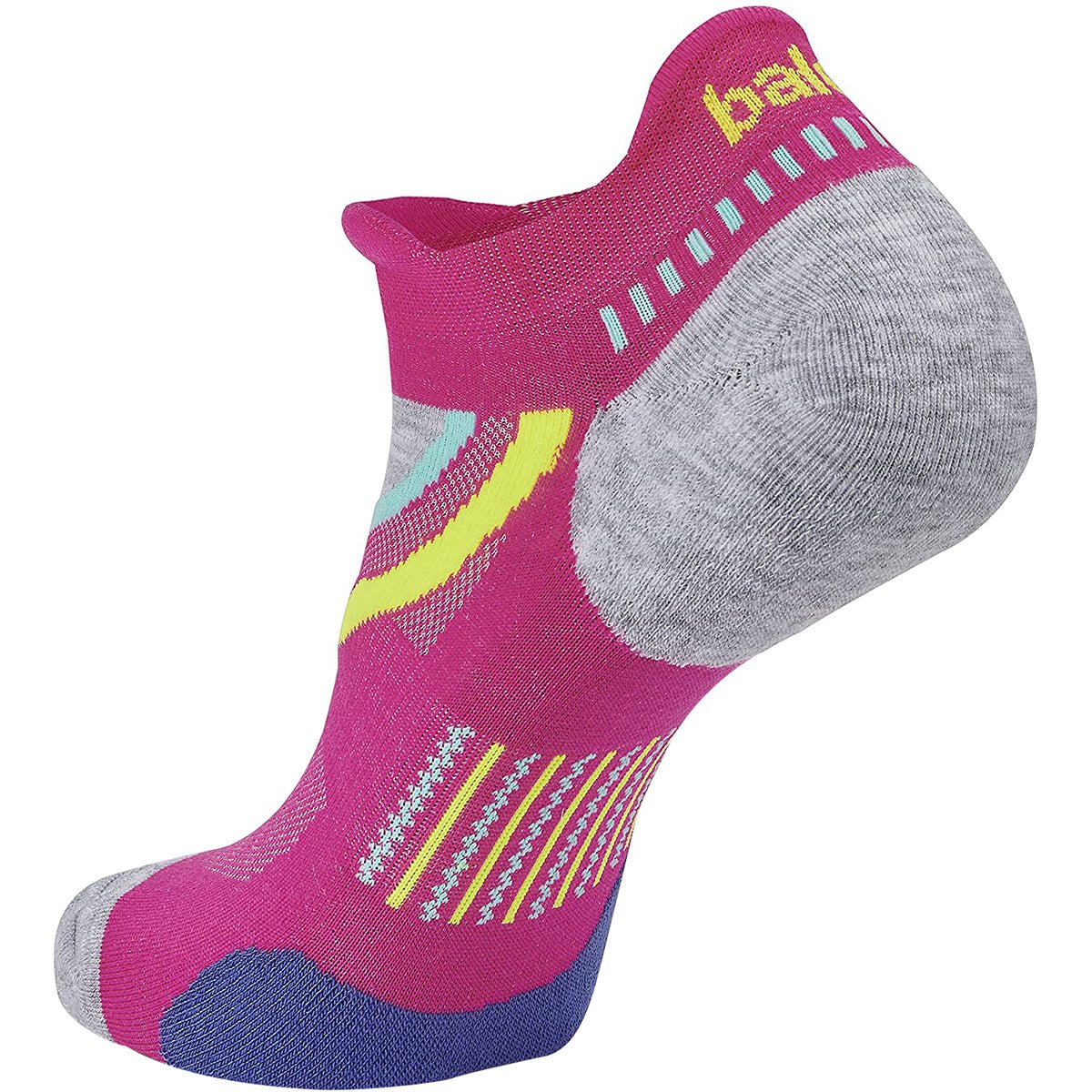 Balega UltraGlide No Show Running Socks - Electric Pink/Midgray - Forza Sports