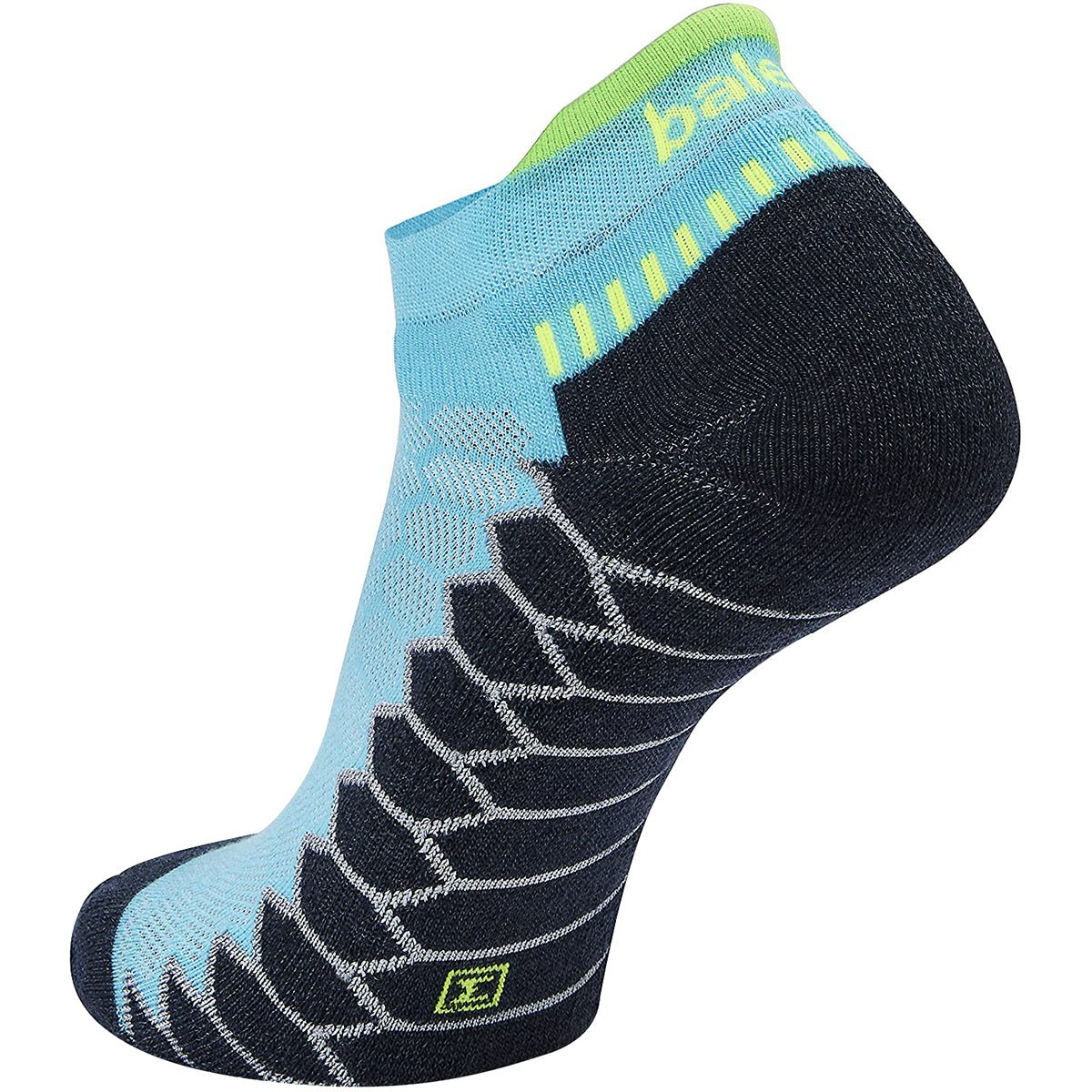 Balega Silver No Show Performance Running Socks - Aqualine/Charcoal - Forza Sports