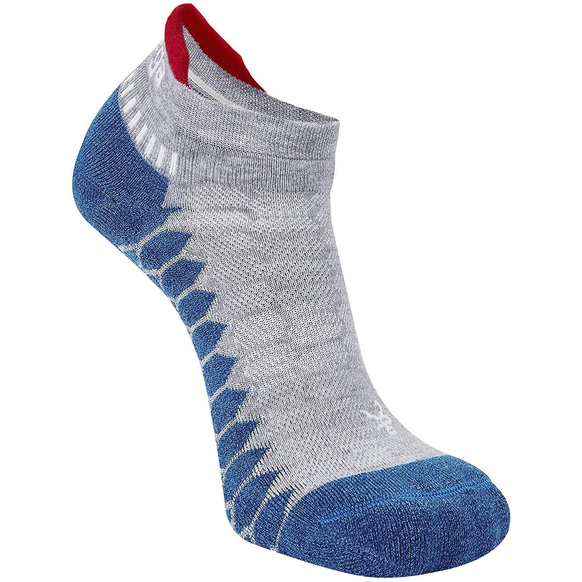 Balega Silver No Show Performance Running Socks - Midgray/Denim - Forza Sports